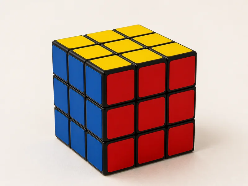 קובייה הונגרית 3×3 במצב פתור